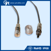 Cable de corriente continua del conector de la prenda impermeable del cable de 5.5 * 2.5mm LED